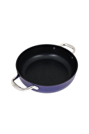 Leggno Master Titanium Sığ Tencere Metalik Mavi 28 cm