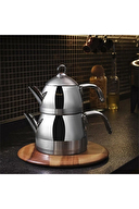 Hisar Orion Çelik Çaydanlık 1L+2L