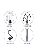 Korkmaz Pro Mix A470-03 1600 W 4.7 lt Kırmızı Stand Mikser