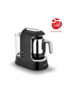 Korkmaz Kahvekolik Aqua Siyah/Krom Otomatik Kahve Makinesi A862-01