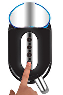 Korkmaz Kahvekolik Aqua Siyah/Krom Otomatik Kahve Makinesi A862-01