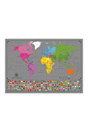 Kazınabilir Dünya Haritası 70x100 Cm