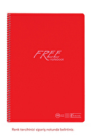 Keskin Color Free A4 100 Yaprak Kareli PP Kapak Spiralli Defter