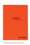 Keskin Color Free A4 100 Yaprak Kareli PP Kapak Spiralli Defter