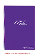 Keskin Color Free A4 100 Yaprak Çizgili PP Kapak Spiralli Defter