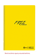 Keskin Color Free A4 100 Yaprak Çizgili PP Kapak Spiralli Defter
