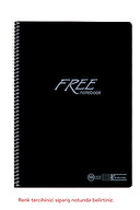 Keskin Color Free A4 100 Yaprak Çizgili PP Kapak Spiralli Defter