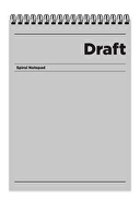 Keskin A4 80 Yp.Çiz. Hafif Kağıt Karton Kapak Draft Bloknot