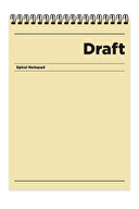 Keskin A4 80 Yp.Çiz. Hafif Kağıt Karton Kapak Draft Bloknot