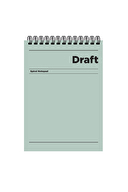 Keskin A5 80 Yp.Çiz. Hafif Kağıt Karton Kapak Draft Bloknot