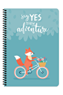 Keskin A4 80 Yp.Çiz. Karton Kp.Spr.Gezginler Defter