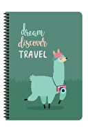 Keskin A4 80 Yp.Çiz. Karton Kp.Spr.Gezginler Defter