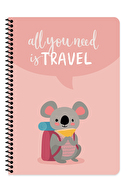 Keskin A4 80 Yp.Çiz. Karton Kp.Spr.Gezginler Defter