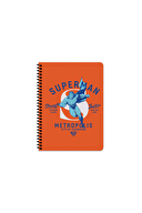 Superman 16,5*22,5 80 Yaprak Çizgili Karton Kapak Defter
