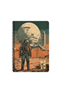 Keskin A4 80 Yp.Kar. PP Kp.Spiralli Galaxy Defter