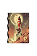 Keskin A4 80 Yp.Kar. PP Kp.Spiralli Galaxy Defter