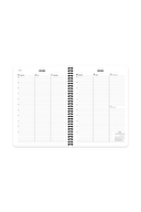 Keskin 2026-20*28 Spiralli Haftalık Ajanda-Mavi