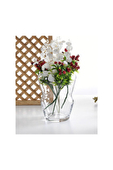 Paşabahçe Peko Crystallin Soğuk Kesme El Yapımı Vazo