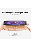 ttec Tempus 46 mm TFT Ekranlı Dikdörtgen Kasa Akıllı Saat 2SW01RA-Rose Gold