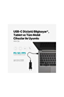 ttec 2SCG03S ttec SmartCharger Trio GAN 65W PD Seyahat Hızlı Şarj Aleti 2 USB-C+USB-A-Siyah