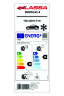 Lastik Kış Lassa 195/65 R15 Snoways 4 91 H