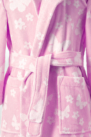 Özdilek Junior Butterfly Kapüşonlu Kadife Çocuk Bornozu 13/14 Yaş