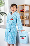 Özdilek Cars Power Disney Lisanslı Çocuk Bornoz Seti 7/8 Yaş