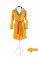 Özdilek Neon Kadife Şal Yaka Kadın Bornoz