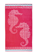 Özdilek Saint Tropez Horses Waves Kadife Plaj Havlusu 101x178 cm