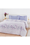 Özdilek Caroline Çift Kişilik Lastikli Çarşaf Nevresim Takımı