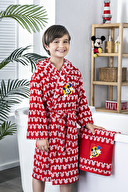 Özdilek Mickey Mouse Enjoy Disney Lisanslı Çocuk Bornoz Seti 5/6 Yaş