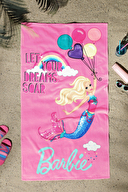 Özdilek Barbie Splash Lisanslı Kadife Plaj Havlusu 70x130 cm