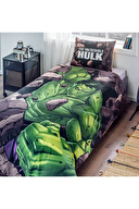 Özdilek Ironman - Hulk Tek Kişilik Lisanslı Çift Taraflı Çocuk Nevresim Takımı