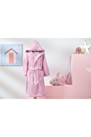 Özdilek Girl Unicorn Kapüşonlu Kadife Çocuk Bornozu 11/12 Yaş