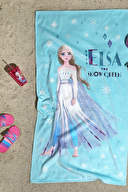 Özdilek Frozen Elsa Snow Queen Disney Lisanslı Kadife Plaj Havlusu 70x130 cm