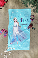 Özdilek Frozen Elsa Snow Queen Disney Lisanslı Kadife Plaj Havlusu 70x130 cm