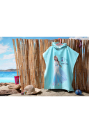 Özdilek Frozen Elsa Snow Queen Disney Lisanslı Kadife Çocuk Panço 4/9 Yaş