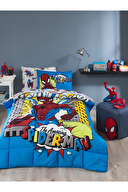 Özdilek Spiderman New York Tek Kişilik Lisanslı Lastikli Çarşaf Çocuk Uyku Seti