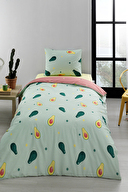 Floretta Avocado Tek Kişilik Nevresim Takımı