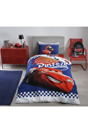 Özdilek Cars Cyber Tek Kişilik Disney Lisanslı Lastikli Çarşaf Çocuk Nevresim Takımı