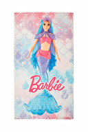 Özdilek Barbie Denizkızı Lisanslı Kadife Plaj Havlusu 70x130 cm
