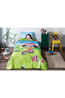 Özdilek Niloya Bisiklet Tek Kişilik Lisanslı Lastikli Çarşaf Çocuk Pike Takımı