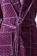 Özdilek Hawai Maro Kadife Şal Yaka Bornoz