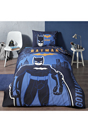 Özdilek Batman Gotham Tek Kişilik Lisanslı Lastikli Çarşaf Çocuk Nevresim Takımı