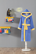 Özdilek Batman Gotham City Lisanslı Kapüşonlu Çocuk Bornozu 5/6 Yaş