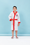 Özdilek Spiderman Grey Nakışlı Lisanslı Kapüşonlu Çocuk Bornozu 7/8 Yaş