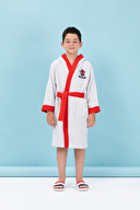 Özdilek Spiderman Grey Nakışlı Lisanslı Kapüşonlu Çocuk Bornozu 7/8 Yaş