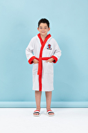 Özdilek Spiderman Grey Nakışlı Lisanslı Kapüşonlu Çocuk Bornozu 7/8 Yaş