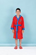 Özdilek Spiderman Red Nakışlı Lisanslı Kapüşonlu Çocuk Bornozu 11/12 Yaş