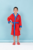 Özdilek Spiderman Red Nakışlı Lisanslı Kapüşonlu Çocuk Bornozu 11/12 Yaş